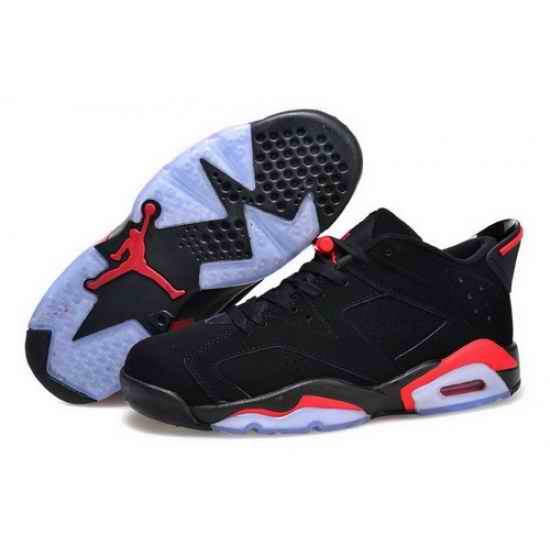 Air Jordan 6 Shoes 2015 Womens Low With Seal Black Red